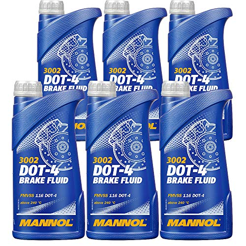 MANNOL 6 x 1 liter, 3002 DOT-4 remvloeistoffen