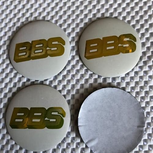 SANNITOU 4 Stuks Wieldopstickers Voor 70mm BBS, Velgdopsticker, Wieldop, Badgesticker, Autoaccessoires, Decoratieaccessoires,E