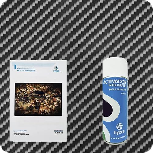 HYDRA WATER TRANSFER PRINTING BASIC Water Transfer Printing Kit Hydro Dipping Kit Hydrografische Kit Hydro Dip Kit Hydrografische Kit Hydrografische Kit Koolstofvezelhydrografie: 1 SMART Activatorspray 400 ml + BASISgebruikershandleiding + hydrografische