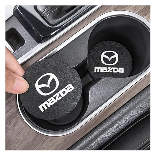 WEQTYSAB 2 stuks autobekeronderzetter, voor Mazda CX-30 2019+ antislip autobekerhouders autoonderzetters voor bekerhouders autoaccessoires