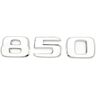 NIBOTT Chroom Zilver 50S4M 38S4M 40S 60S B550 850S ABS Emblem Fit for Mercedes Benz Brabus S W221 W222 W223 Kofferbak Badge Logo Sticker (Color : 850, Size : Chrome Silver)