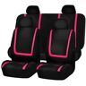 XIBANY Autostoelhoezen voor Toyota Proace I/Proace II/Proace Verso 2013-2022, Volledige Set Autostoelhoes, Antislip Comfortabele, Ademende Stoelbeschermingshoezen Voor en Achter,B Pink