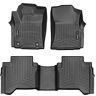 WeatherTech Vloermatten compatibel met: Hilux 8° Gen (Details) 2016-22   Zwart   1ste & 2de rij