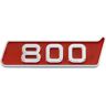 NIBOTT 3d ABS Rood Zwart 700 800 900 Logo Letters Auto Embleem Badge Fit for Mercedes G500 350 Brabus 700 800 900 Sticker Accessoires (Color : 800 Red Silver)