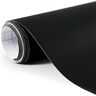 BangShou Zelfklevende Autofolie 300 x 30cm Mat Zwart Autofolie Vinyl Wrap DIY Auto Beschermfolie Decoratieve (Mat Zwart)