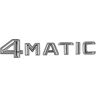 STARMS 3D ABS Letters for Kofferbak 4 MATIC Embleem Badge Logo Sticker Fit for Mercedes ML 320 CDI 4matic EC GLC 250 GLK 220 300 Accessoires (Color : Chrome Silver Convex)