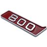 NIBOTT Auto 3D ABS Decal 700 800 900 Sticker Fit for Mercedes Benz BRABUS G Klasse W463 W205 G63 G65 G700 G800 G900 Auto Badge Emblem Stickers (Color : Silver Red 800, Size : 1pcs)