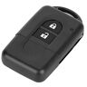 Nunafey Compacte ABS-sleutelhoes, draagbare sleutelbehuizing, sleutelbehuizing, 2 knoppen Nissan Note voor Nissan X-Trail Nissan Qashqai Nissan Micra