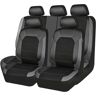 NICONC Autostoelhoezen voor Skoda Superb 3U/Superb 3T/Superb CoBenz i 3T/Superb Estate 3T/Superb 3V/Superb CoBenz i 3V/Superb CoBenz i Sport 3V/Yeti Universele autostoelhoes vijfdelige set, grijs