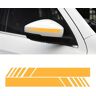 NRYMJY 2pcs Auto Achteruitkijkspiegel Sticker,Compatibel met Infiniti Q50 Q60 Q70 QX QX30 QX50 QX55, Auto Sticker,4-Yellow