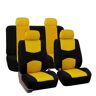 abrupt 5 stuks Autostoelhoezenset voor Abarth 500/500 Esseesse/500C/500C Esseesse 2008-2015, autostoelhoezen voor en achter autostoelhoezen stoelhoezen bescherming accessoires,E Yellow