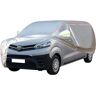 WOLWES Auto Covers Zijn Geschikt Voor Toyota Proace D/Family/Shuttle/VIP,Water,Regen,Zon En Sneeuw Resistente Oxford Stof Car Cover, Met Zijdeur Rits. (Color : White, Size : Proace Shuttle)