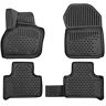 Element RENAULT Zoe Rubbermatten 3D voor RENAULT Zoe, 2012, 4 delig, Zwart