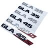 NIBOTT 2017 Zwart Zilver Letters GLA35 GLA45 GLA45S Turbo 4matic + Emblem Fit for Mercedes Benz AMG Auto Spatbord Kofferbak achter X156 Logo Sticker (Color : Matte black, Size : Turbo 4maticP 1pair