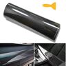 BangShou Autofolie Carbon Folie 6D Autofolie Vinyl Wrap DIY Autofolie met Luchtkanalen Verdikte Decoratieve 300 x 30 cm (Zwart 6D)