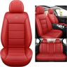 RWTECH Autostoelhoezen, universele set voor Skoda Kamiq Superb 2 Superb 3 Superb 3 Superb 3V Yeti Octavia 5E tuning auto-accessoires, rood