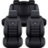 FESTAS Autostoelhoezen voor Toyota Proace I/Proace II/PROACE Verso 2013-2022, 5-Stoelen Lederen Waterdichte Ademende Volledige Set Autostoel Beschermer, Auto Interieur Accessoires,B Black