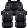 FESTAS Autostoelhoezen voor Abarth 500/500 Esseesse / 500C / 500C Esseesse 2008-2015, 5-Stoelen Lederen Waterdichte Ademende Volledige Set Autostoel Beschermer, Auto Interieur Accessoires