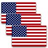 Anley 5 X 3 inch Amerikaanse Amerikaanse vlag decal patriottische sterren reflecterende streep USA vlag auto stickers ondersteuning Amerikaanse leger (3 pack)