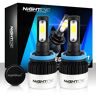 NIGHTEYE Ledlampen voor autokoplamp H1, H4, H7, 72 W, 9000 lm, 6500 K, koudwit. 3 jaar fabrieksgarantie