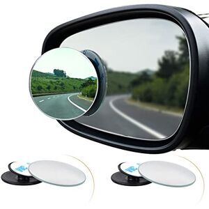 Spurtar Blind Spot Spiegel (2 stuks) Auto Dode Hoek Spiegel Ovaal HD Glas Convex Lens, Randloos Achteruitkijkspiegels 360° Verstelbare Dodehoek Spiegel voor alle Auto, Vrachtwagen, SUV, Caravan, Self-Stick