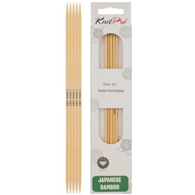 KnitPro - Bamboo Sock Needles - 20 cm - 3.25 mm - Needles KnitPro - Bamboo Sock Needles - 20 cm - 3.25 mm - Needles