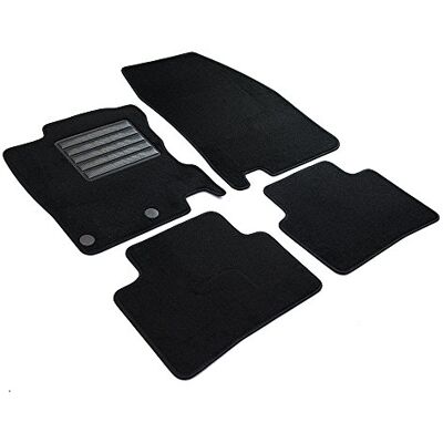 MNM Velours Automatten voor Nissan Qashqai II - Tapijt, Zwart MNM Velours Automatten voor Nissan Qashqai II - Tapijt, Zwart