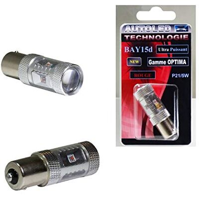 AUTOLED P21/5W 6 LED Rode Auto Stoplamp - LED Automotive Bulb AUTOLED P21/5W 6 LED Rode Auto Stoplamp - LED Automotive Bulb