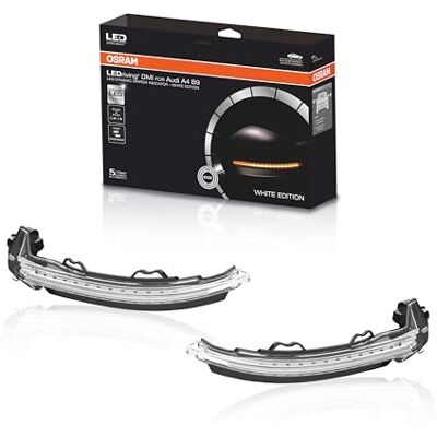 OSRAM LEDDMI 8W0 WT S LEDriving dynamische LED spiegelindicator voor Audi A4, S4, RS4 B9, A5, S5, RS5 F5 White Edition, R06, R10, kartonnen doos OSRAM LEDDMI 8W0 WT S LEDriving dynamische LED spiegelindicator voor Audi A4, S4, RS4 B9, A5, S5, RS5 F5 White Edition, R06, R10, kartonnen doos