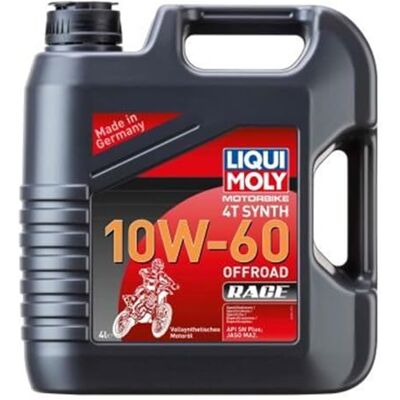 LIQUI MOLY Motorbike 4T Synth 10W-60 Offroad Race 4 L Motorfiets 4-taktolie SKU: 3054 3054, Motorbike 4T Synth 10W-60 Offroad Race LIQUI MOLY Motorbike 4T Synth 10W-60 Offroad Race 4 L Motorfiets 4-taktolie SKU: 3054 3054, Motorbike 4T Synth 10W-60 Offroad Race