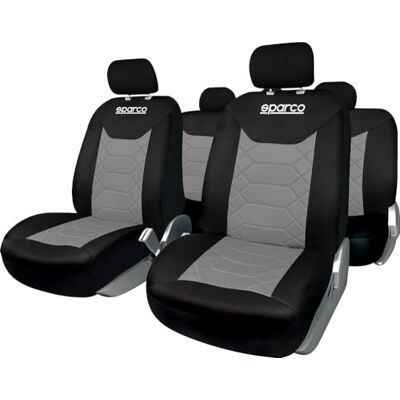 Sparco SPC1016GR Autostoelbekleding Set - Universeel, Polyester, 11 stuks Sparco SPC1016GR Autostoelbekleding Set - Universeel, Polyester, 11 stuks