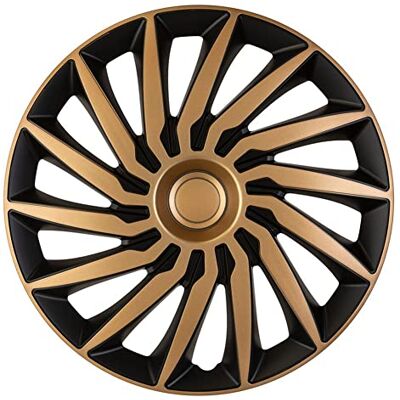 AutoStyle 15 inch wielkappen zwart goud - wielkappen AutoStyle 15 inch wielkappen zwart goud - wielkappen