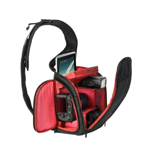 DRF Cameratas SLR Camera iPad Sling Bag Rugzak Waterdicht BG252 (rood)