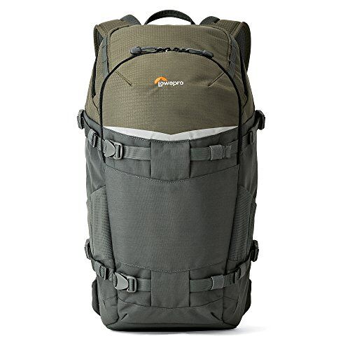 Lowepro Flipside Trek fotorugzak 350 AW, voor DSLR-camera's en meerdere lenzen, tablet, statief, kleur grijs, donkergroen, one size fits all