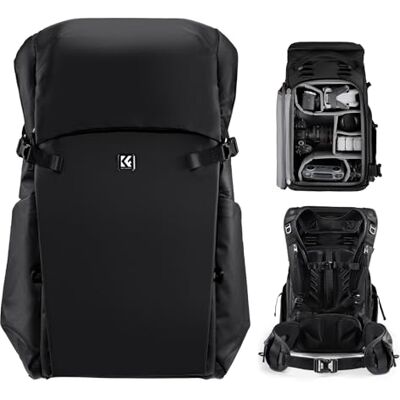 K&F CONCEPT Camerarugzak, 30 liter, professionele grote fotorugzak, waterdicht, reisrugzak voor DSLR/statief/helm, voor 15 inch laptop, geschikt voor klimmen, wandelen, reizen, 1- Zwart, Large K&F CONCEPT Camerarugzak, 30 liter, professionele grote fotorugzak, waterdicht, reisrugzak voor DSLR/statief/helm, voor 15 inch laptop, geschikt voor klimmen, wandelen, reizen, 1- Zwart, Large
