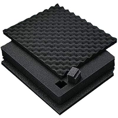 PELI 1501 Vervangende Schuimset, Origineel Accessoire Voor -Beschermingskoffer, Compatibel Met 1500, Kleur: Zwart PELI 1501 Vervangende Schuimset, Origineel Accessoire Voor -Beschermingskoffer, Compatibel Met 1500, Kleur: Zwart