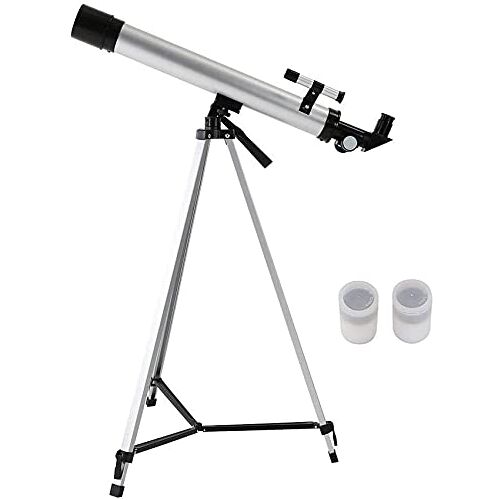 WgGUIF Astronomical Telescope, 100X Zoom Telescope, 600x50mm Refractive Space Astronomical Telescope, Outdoor Monocular Travel Spotting Scope with Tripod, Telescope for Kids Ad