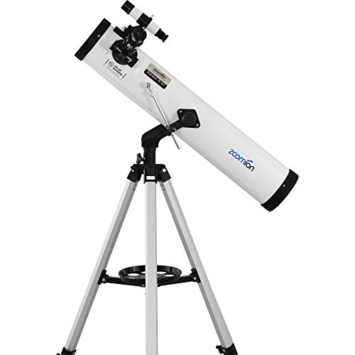 Zoomion Stardust 76/700 AZ reflecterende telescoop astronomische set met statief, houder en oculairen voor kinderen en beginners in de sterrenkunde