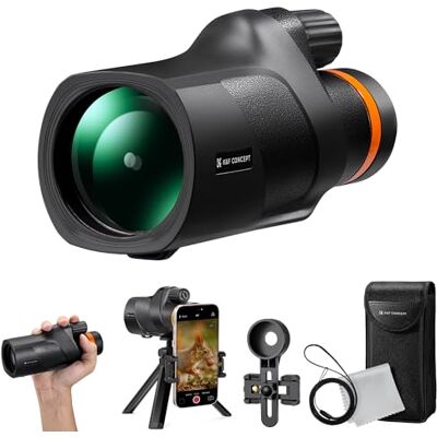 K&F CONCEPT 12x50 HD monoculaire telescoop Mobiele telefoontelescoop met Arca-interface met telefoonclip en statief voor vogels kijken, jagen, wandelen, concerten K&F CONCEPT 12x50 HD monoculaire telescoop Mobiele telefoontelescoop met Arca-interface met telefoonclip en statief voor vogels kijken, jagen, wandelen, concerten