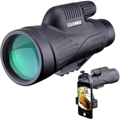 starboosa 12x50 High Definition monoculaire telescoop met smartphonehouder waterdichte monoculaire met duurzaam en helder BAK4-prisma voor vogels spotten wildlife jagen kamperen wandelen starboosa 12x50 High Definition monoculaire telescoop met smartphonehouder waterdichte monoculaire met duurzaam en helder BAK4-prisma voor vogels spotten wildlife jagen kamperen wandelen