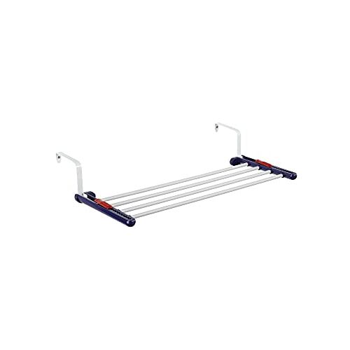 Leifheit Hangdroger, kwarett 20, robuuste wanddroger, flexibel inzetbare wanddroger voor binnen en buiten, drooglengte 2m, 25.1 x 57.2 x 0.1cm