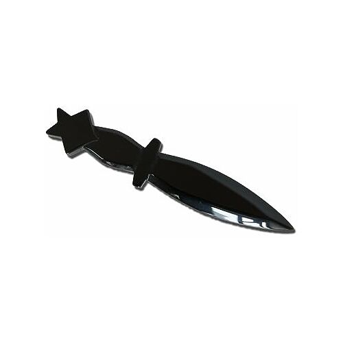 vuagmiv Obsidian Athame Dolk Wicca Ritueel gereedschap, zwarte edelsteen pentakel wicca benodigdheden en gereedschappen voor altaar (niet geslept)