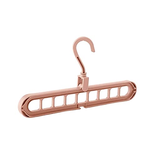 HJBFVXV Kleerhangers 6 stks ondersteuningsrekken for het drogen van rekken, multifunctionele plastic droogrekken, droogrekken, opslagrekken (Color : Pink)