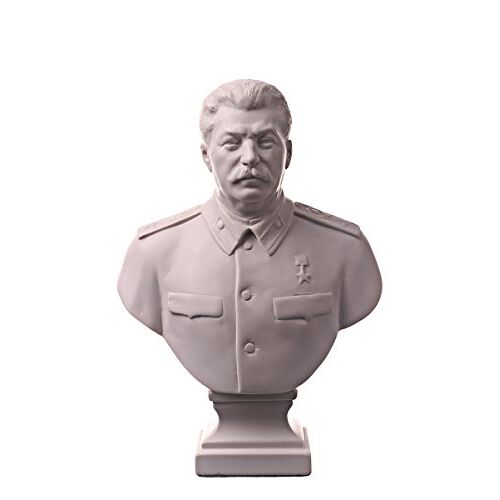 Sovjet-Russische Sovjet-leider Joseph Stalin Marble Bust beeldhouwwerk 6.3''