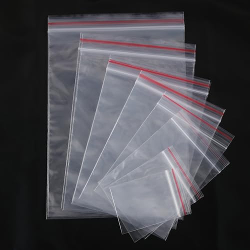 newlng 600 Stuk Sealable Grip Seal Kleine Plastic Zakken 10cmX15Cm Hersluitbare Clear Plastic Kleine Zakken Plastic Opslag Sieraden Monsters Zaden Munten kleine plastic zakken