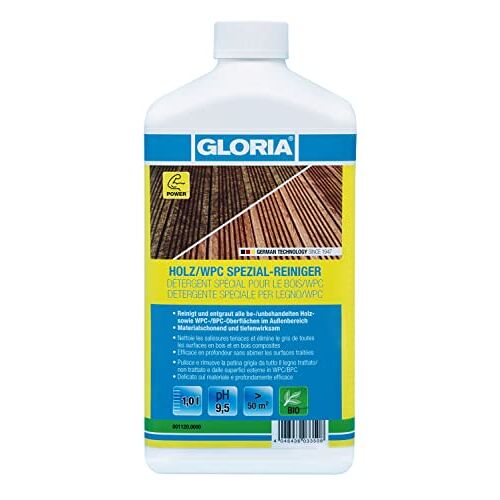 GLORIA Hout/Wpc Speciale Reiniger, Reinigingsmiddel, Concentraat, 1 L