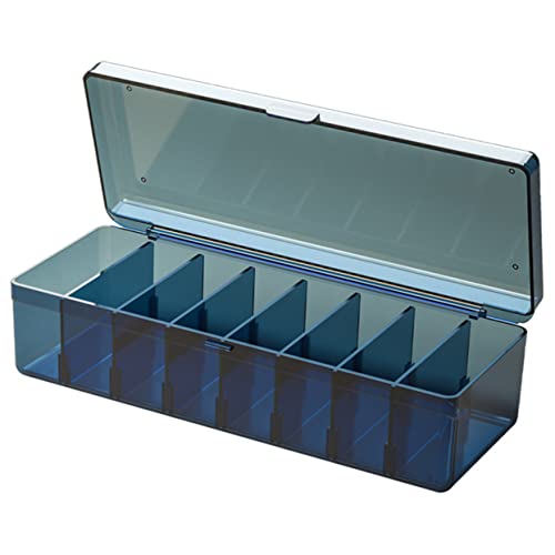 KJHBV Opbergdoos Usb-Kabel Organizer Met Deksel Make-Up Opbergdoos Usb-Kabel Houder Desktop Opbergdoos Cosmetica Organizer Box The Pet Blue Wire Bin Grid Opbergdoos Van 2 Stuks