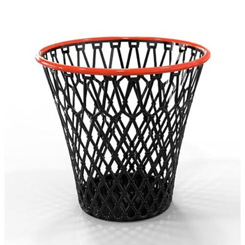 Pierre Henry Basketbalmand van polypropyleen, 10 l, wit/oranje
