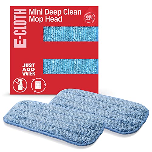 e-cloth Deep Clean Wismopkop, microvezel-dweilkop, mini-mopkop, 2 stuks, nieuwe versie