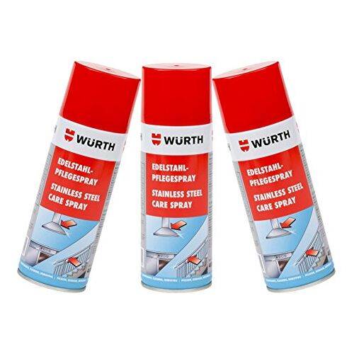 Würth RVS verzorgingsspray, 400 ml, RVS reiniger verzorging spray